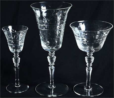 Libbey Rock Sharpe Cut Crystal