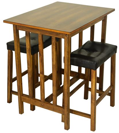 Bistro Table with Nesting Stools