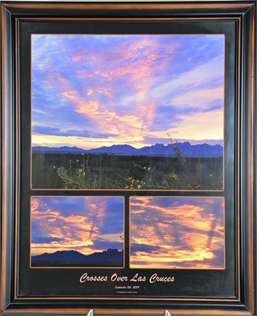 "Crosses Over Las Cruces" Framed Photograph