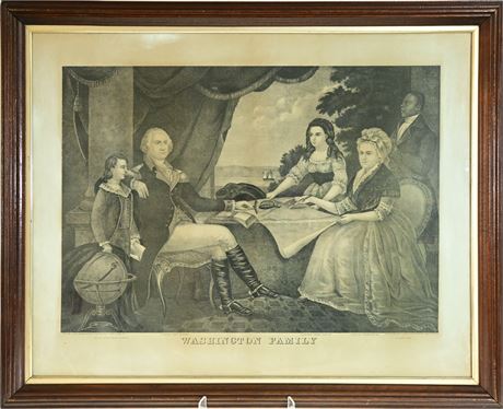 1870 Washington Family Lithograph