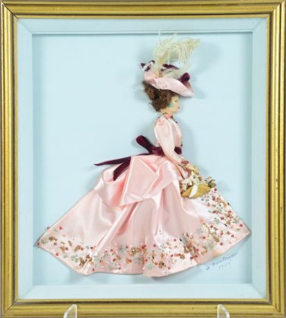 Vintage Doll Shadow Box