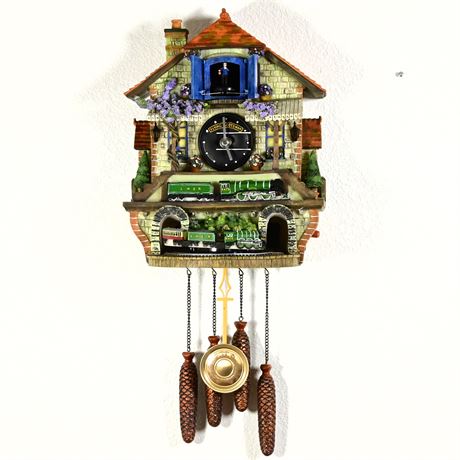 "Memories of Steam Flying Scotsman" Cuckoo Clock