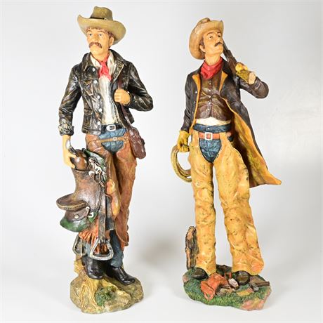 Resin Cowboy Sculptures