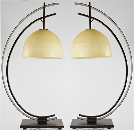 Pair of Orbit Lamps