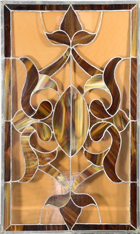 Antique Stained Glass Panel