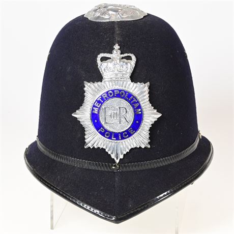 Genuine British Bell Top Metropolitan Police Helmet