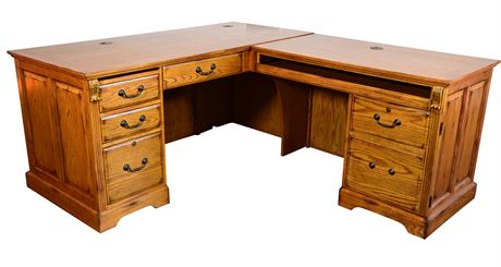 Oxford Hill Oak Return Desk