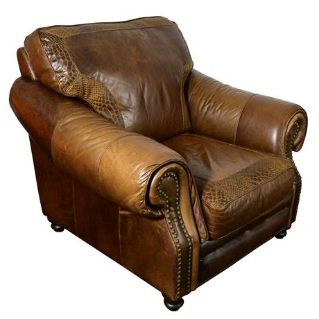 Italian Leather Armchair