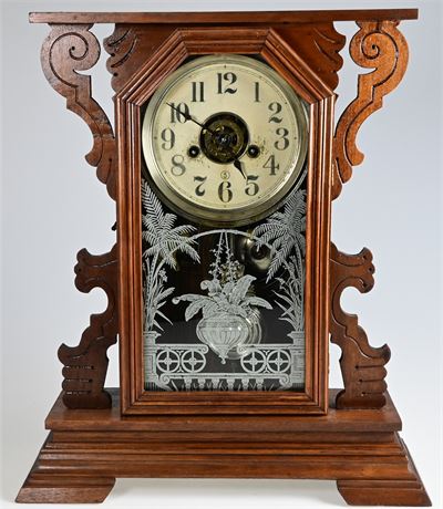 Antique Oak Kitchen Clock