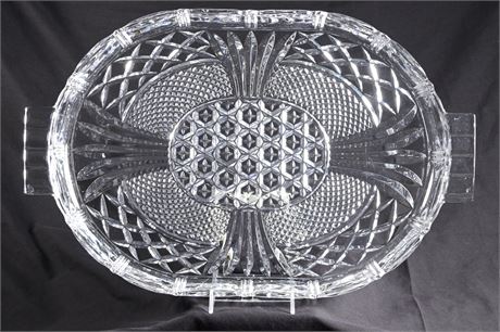 Leaded Crystal Serving Tray