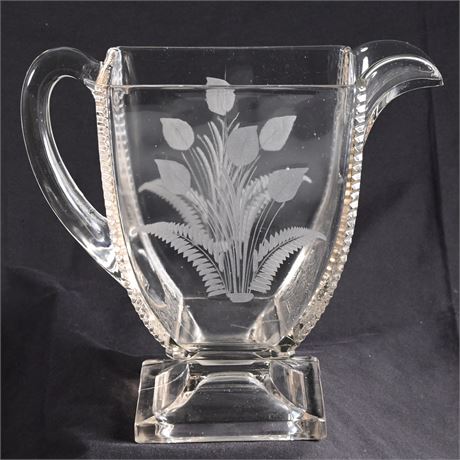 Victorian Pattern Glass Pitcher