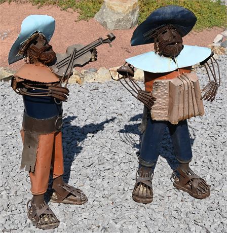 Pair of Mariachi Sculptures