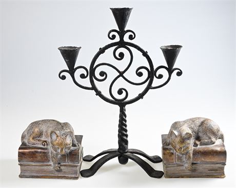 Kitty Cats & Candle Sticks