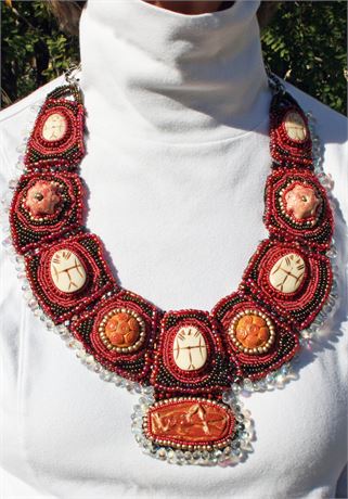 Dramatic Neckpiece by Artist Kathy Baker