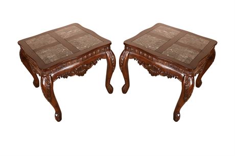 Pair of Ornate Side Tables