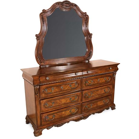 Elegant Dresser with Mirror