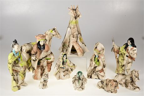 Zuni Horsehair Nativity by Maria Plum