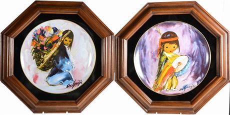 Framed DeGrazia Plates (Pair)