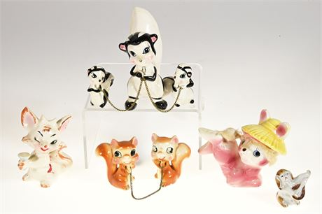 Vintage Ceramic Japanese Animal Figurines
