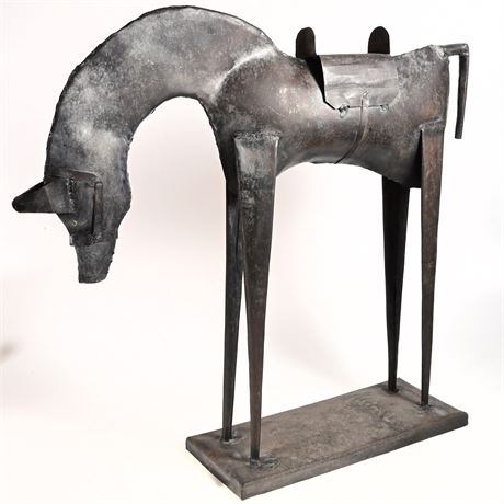 Metal Horse Sculpture