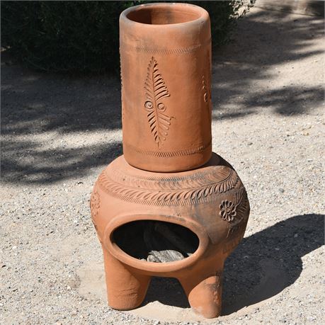 Terra Cotta Chiminea