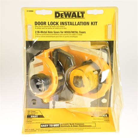 DeWalt Door Lock Installation Kit