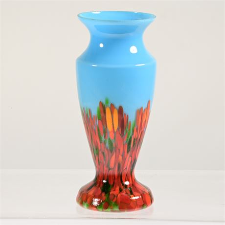 Vintage Czech Art Glass Vase