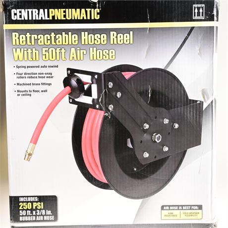 Central Pneumatic Retractable Hose Reel