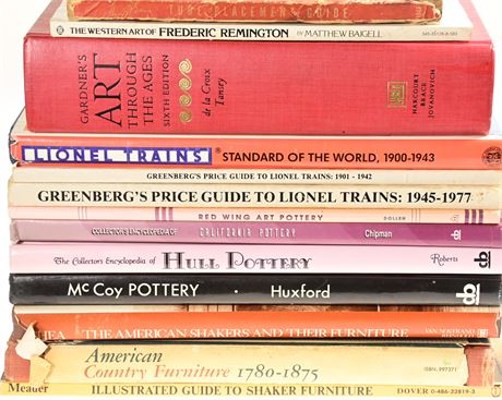 Train and Pottery Collectors Books