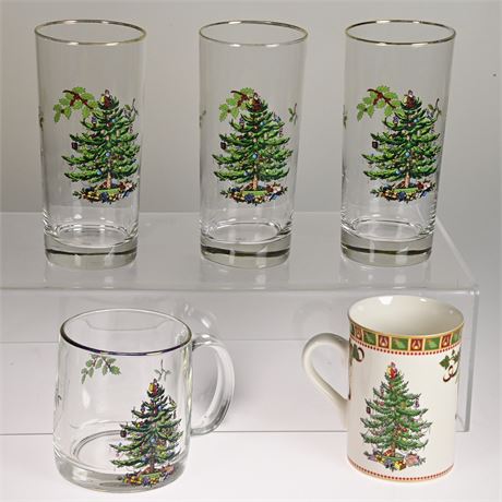 Spode Holiday Christmas Tree Odds and Ends