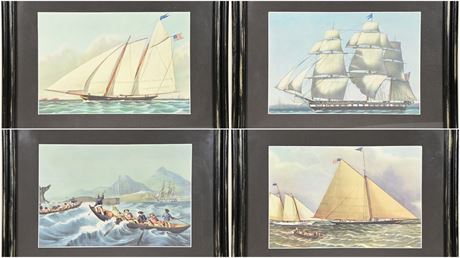 Set of 4 Ship Prints