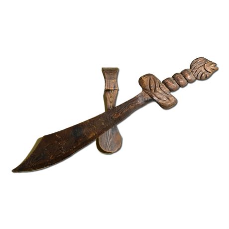 Carved Wood Sword