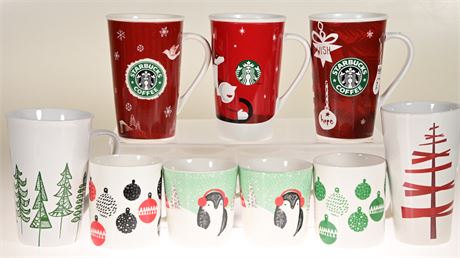 Starbucks Holiday/Christmas Mugs