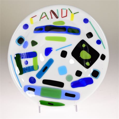 Fused Glass Candy Bowl