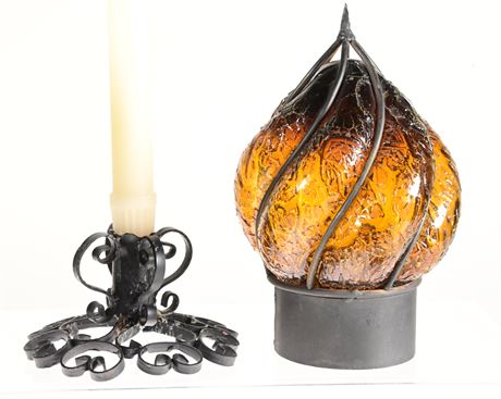 Wrought Iron Candle Sticks