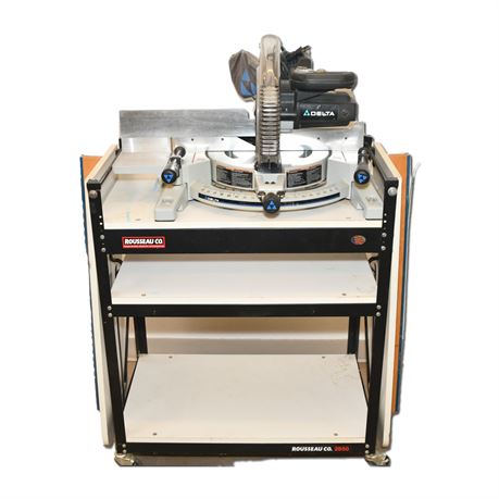 Delta Compound Mitre Saw with Rousseau Stand