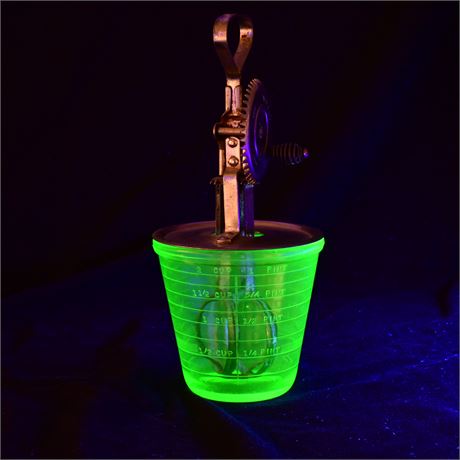 Vaseline (Uranium) Glass Hand Mixer