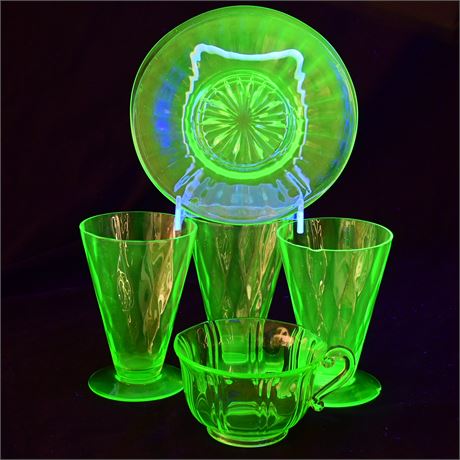 Vintage Vaseline (Uranium) Glass