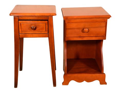 Vintage Maple Side Tables