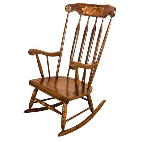 Vintage Walnut Spindle Rocker