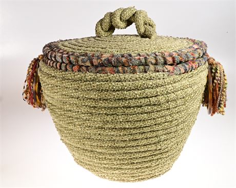 Artisan Crafted Rope Basket