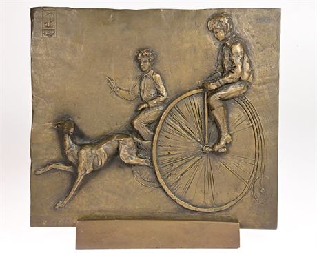 Oscar Pflug Bicycle Wall Plaque