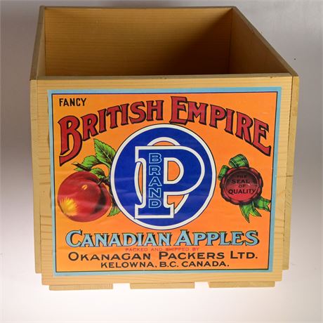 Vintage Style Apple Crate