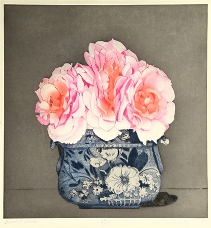 "Bowl of Roses" By Beth Van Hoesen