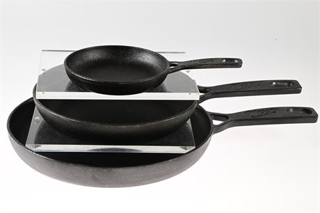 Set of 3 Mason Cast Iron Cookware Skillets