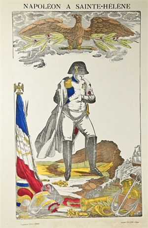 Napoléon Le Grand, Napoléon à Sainte-Hélène Imagerie Pellerin á Epinal