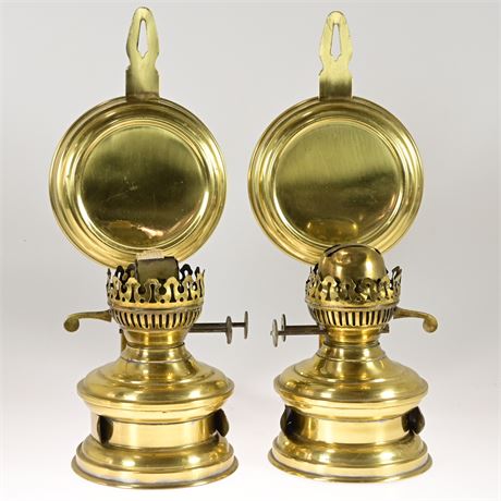 Jans of London Wall Mount Double Wick Kerosene Lamps